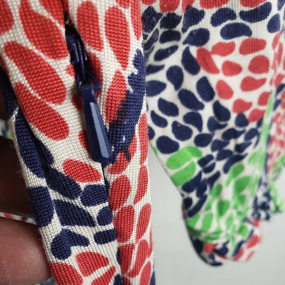 Lilly Pulitzer Blanca Red Multicolored Casting Call Silk Jersey Dress Sz S - Picture 8 of 12